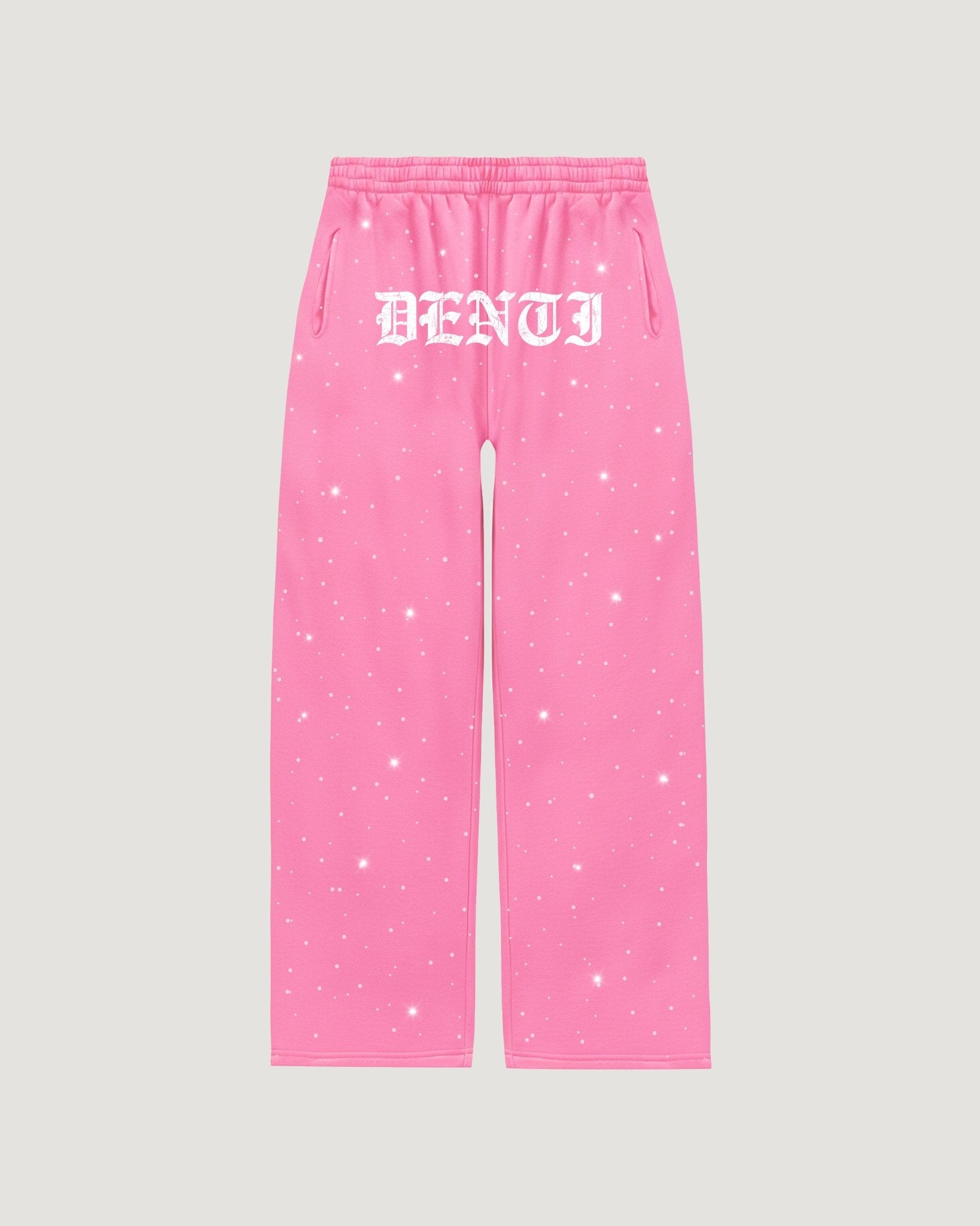 PINK RHINESTONE SWEATPANTS - Project Denti
