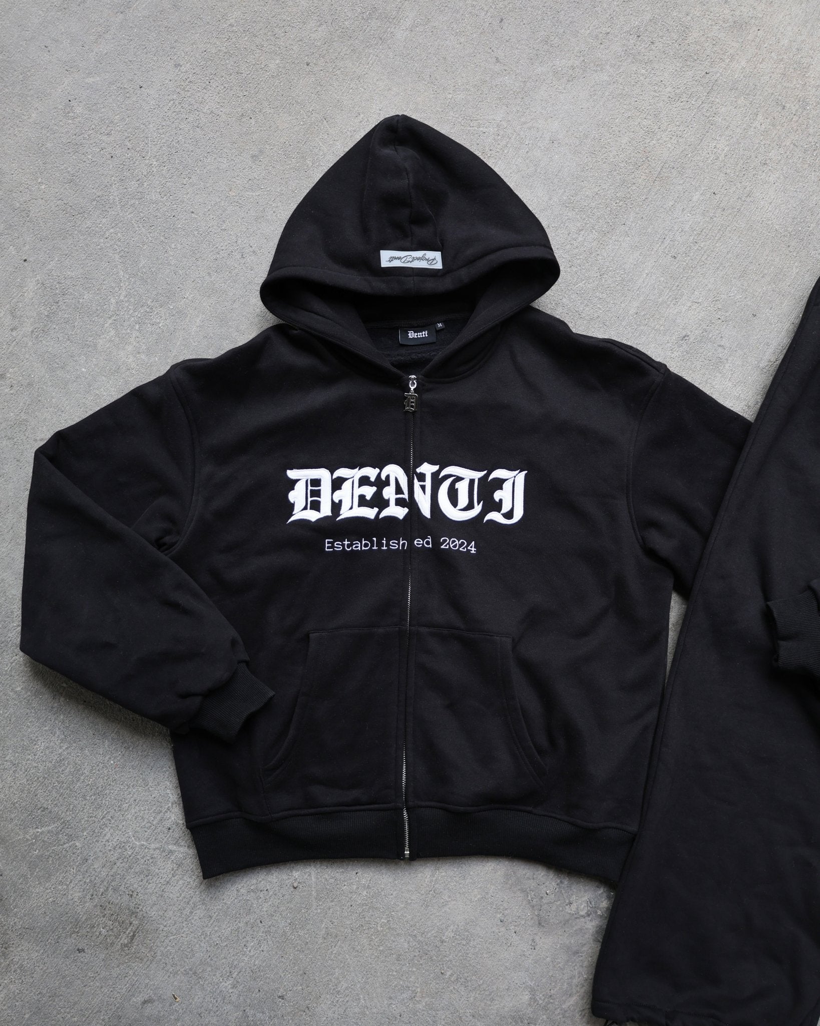 Black Zip Hoodie - Project Denti