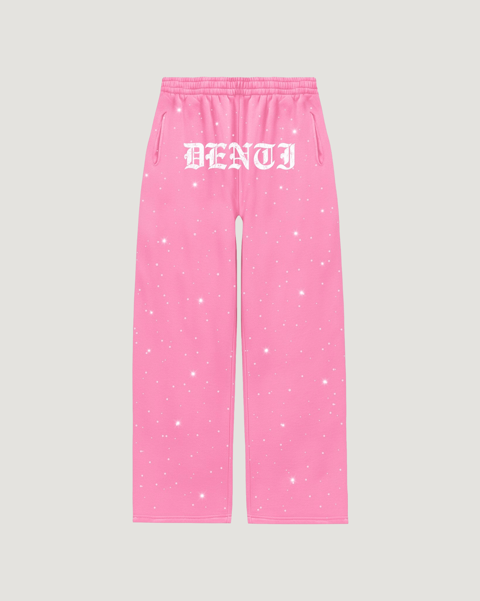 PINK RHINESTONE SWEATPANTS - Project Denti