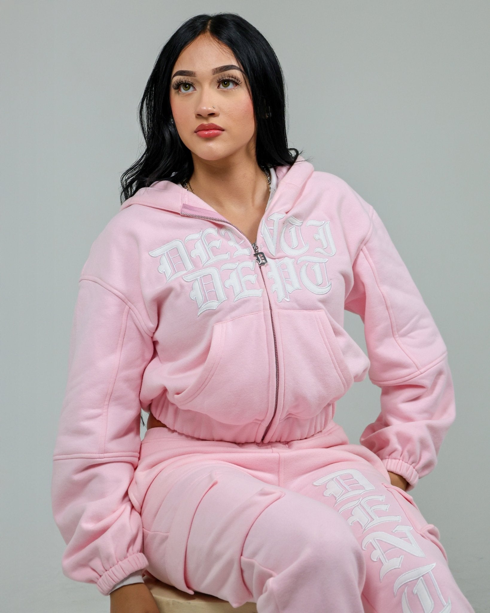 Pink Zip Hoodie - Project Denti