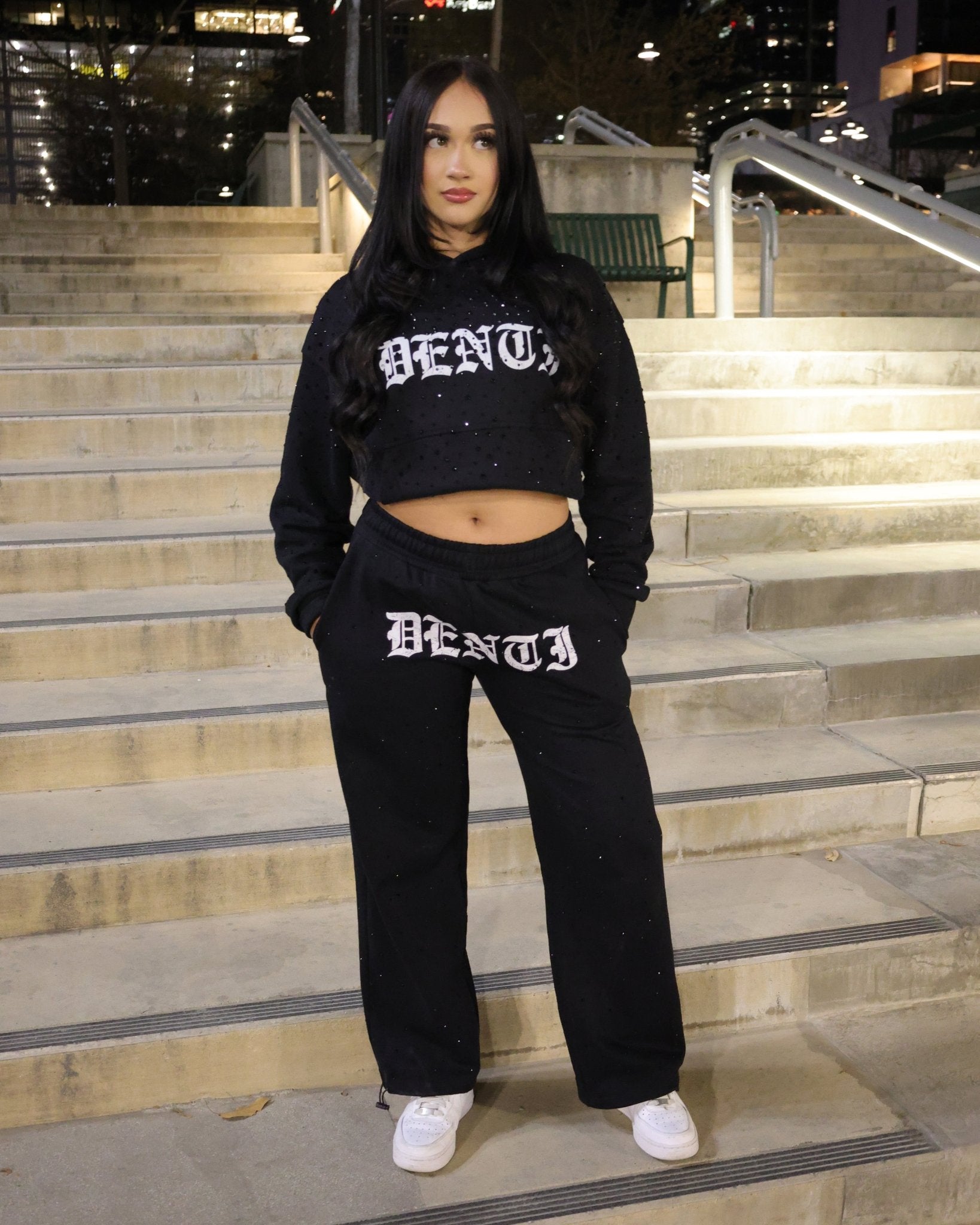 Rhinestone Hoodie - Project Denti