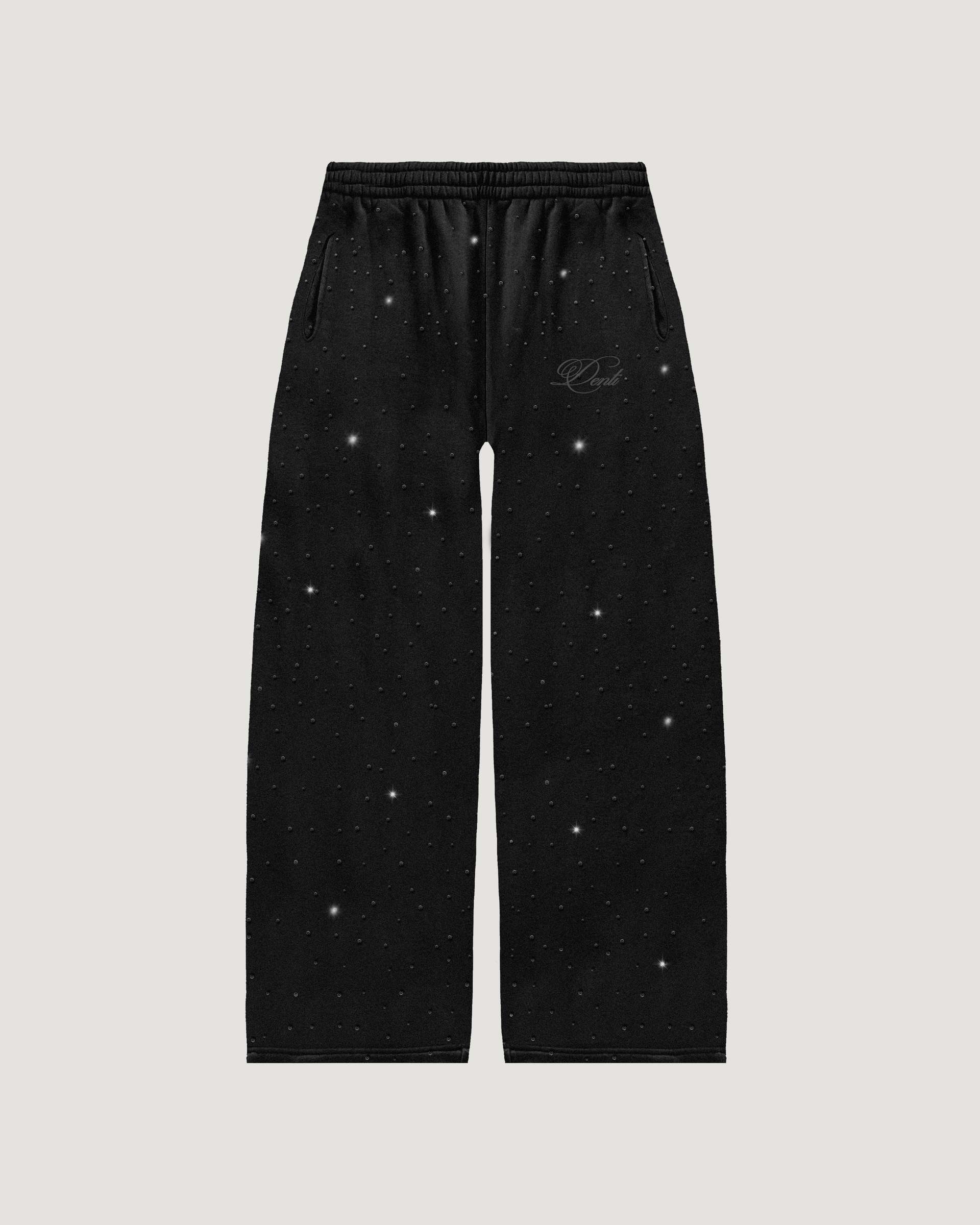 MINIMALIST RHINESTONE SWEATPANTS